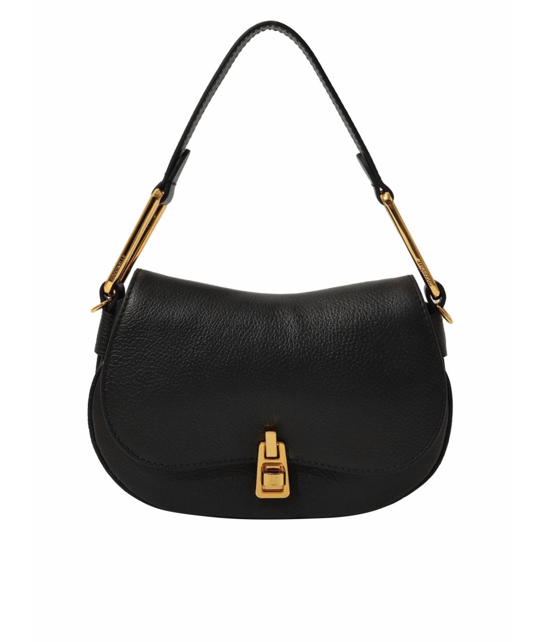 COCCINELLE Черная кожаная сумка через плечо, фото 1