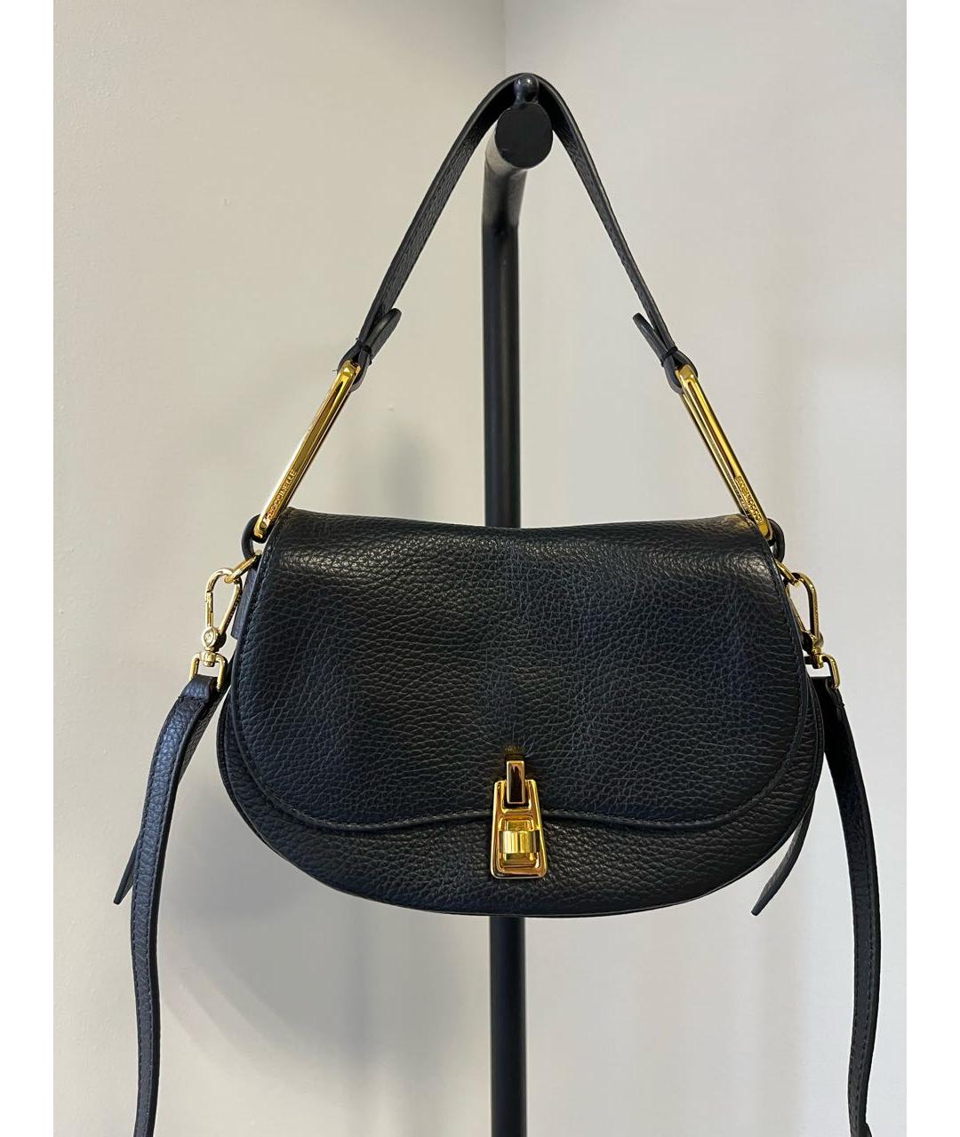 COCCINELLE Черная кожаная сумка через плечо, фото 5