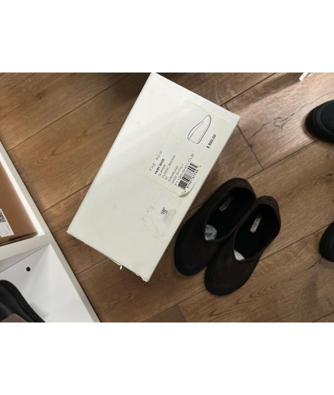 THE ROW Коричневые замшевые балетки, фото 8