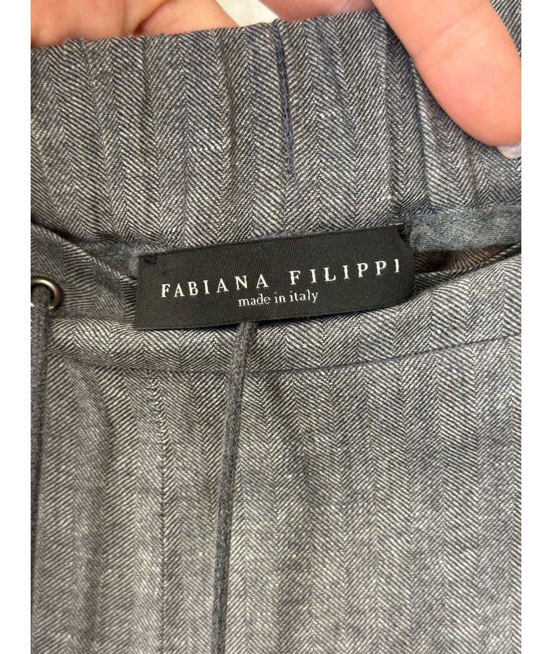 FABIANA FILIPPI Серый костюм с брюками, фото 8