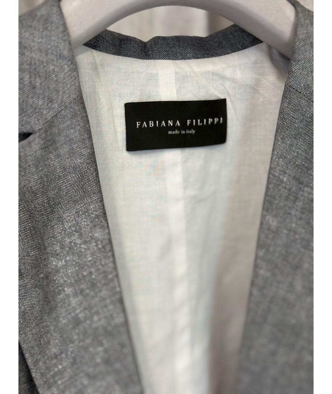 FABIANA FILIPPI Серый костюм с брюками, фото 3