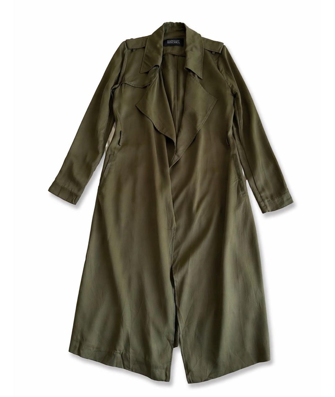 BADGLEY MISCHKA Хаки хлопковый тренч/плащ, фото 1