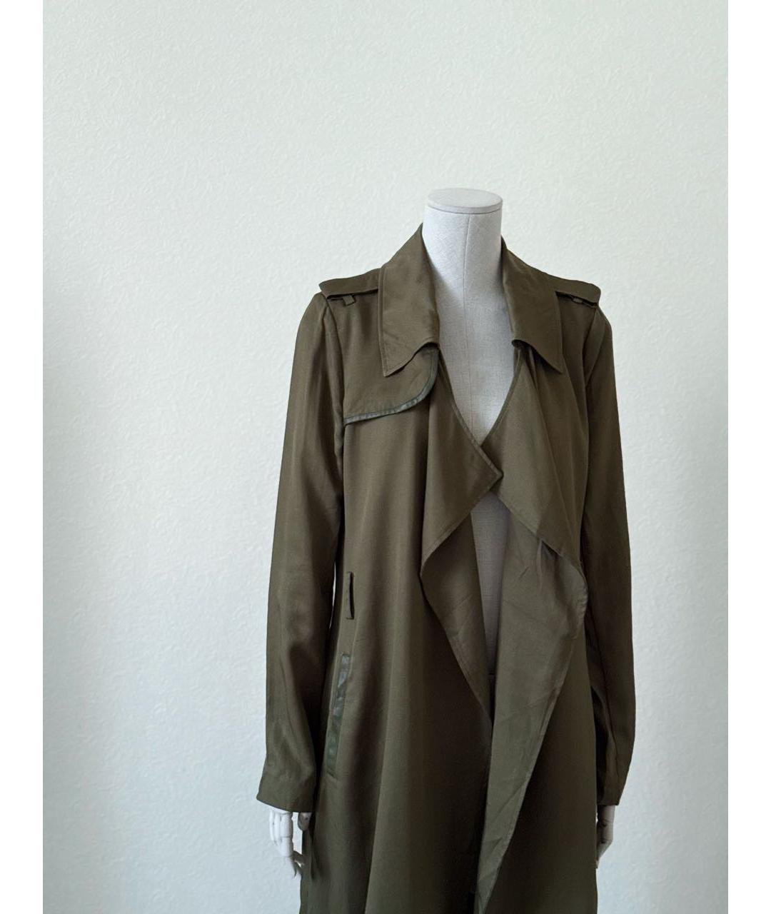 BADGLEY MISCHKA Хаки хлопковый тренч/плащ, фото 5