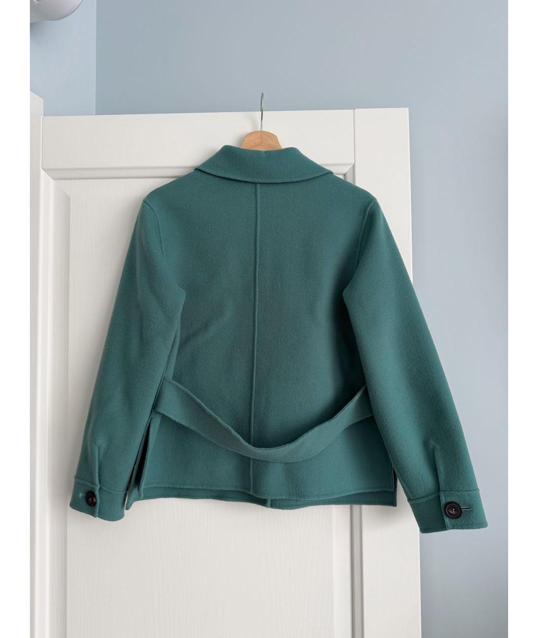 WEEKEND MAX MARA Бирюзовое шерстяное пальто, фото 2