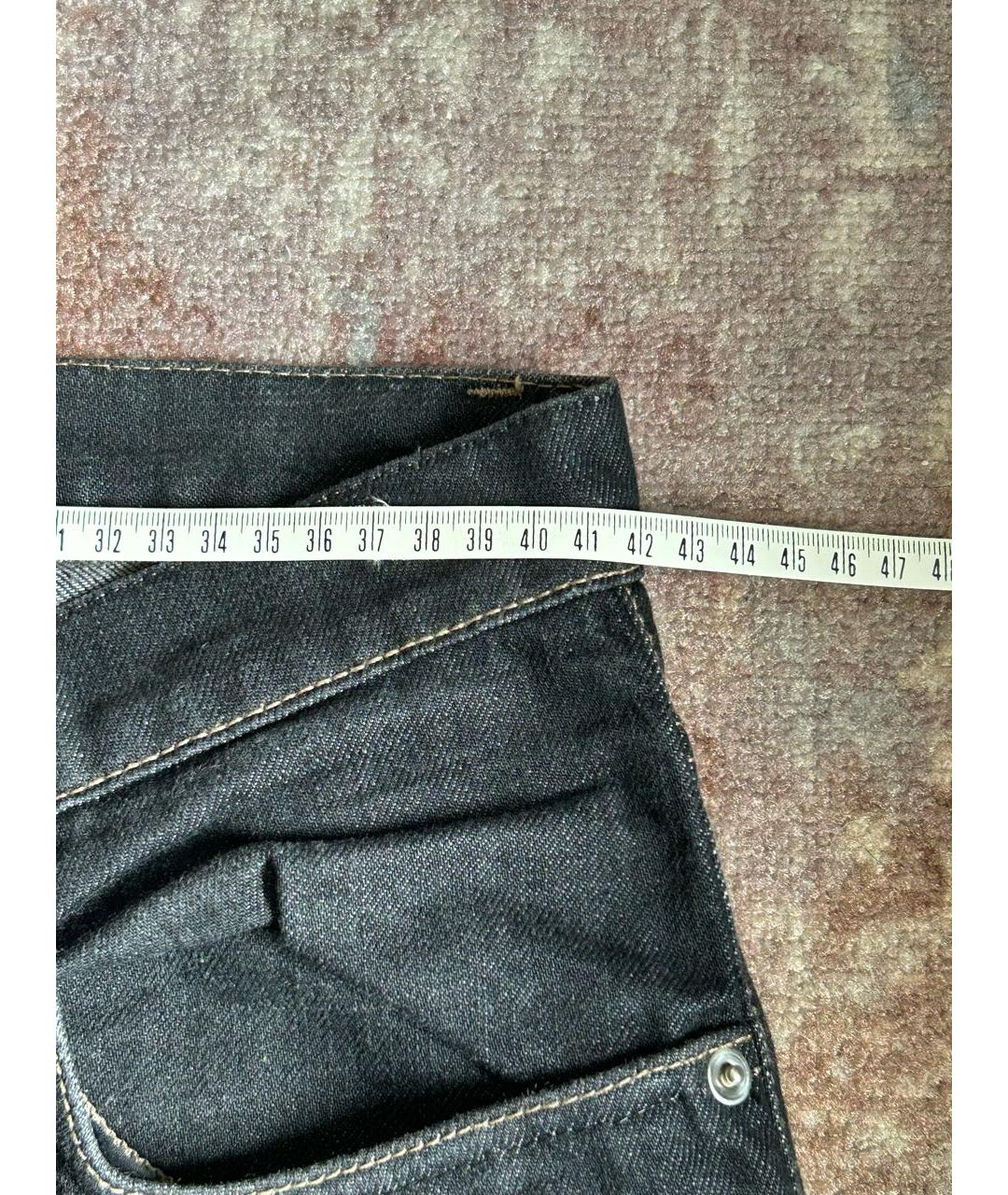 FENDI Черные хлопковые прямые джинсы, фото 7