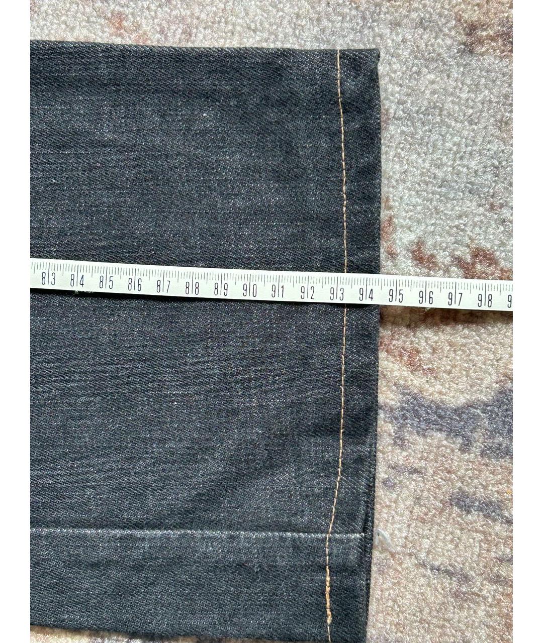 FENDI Черные хлопковые прямые джинсы, фото 8