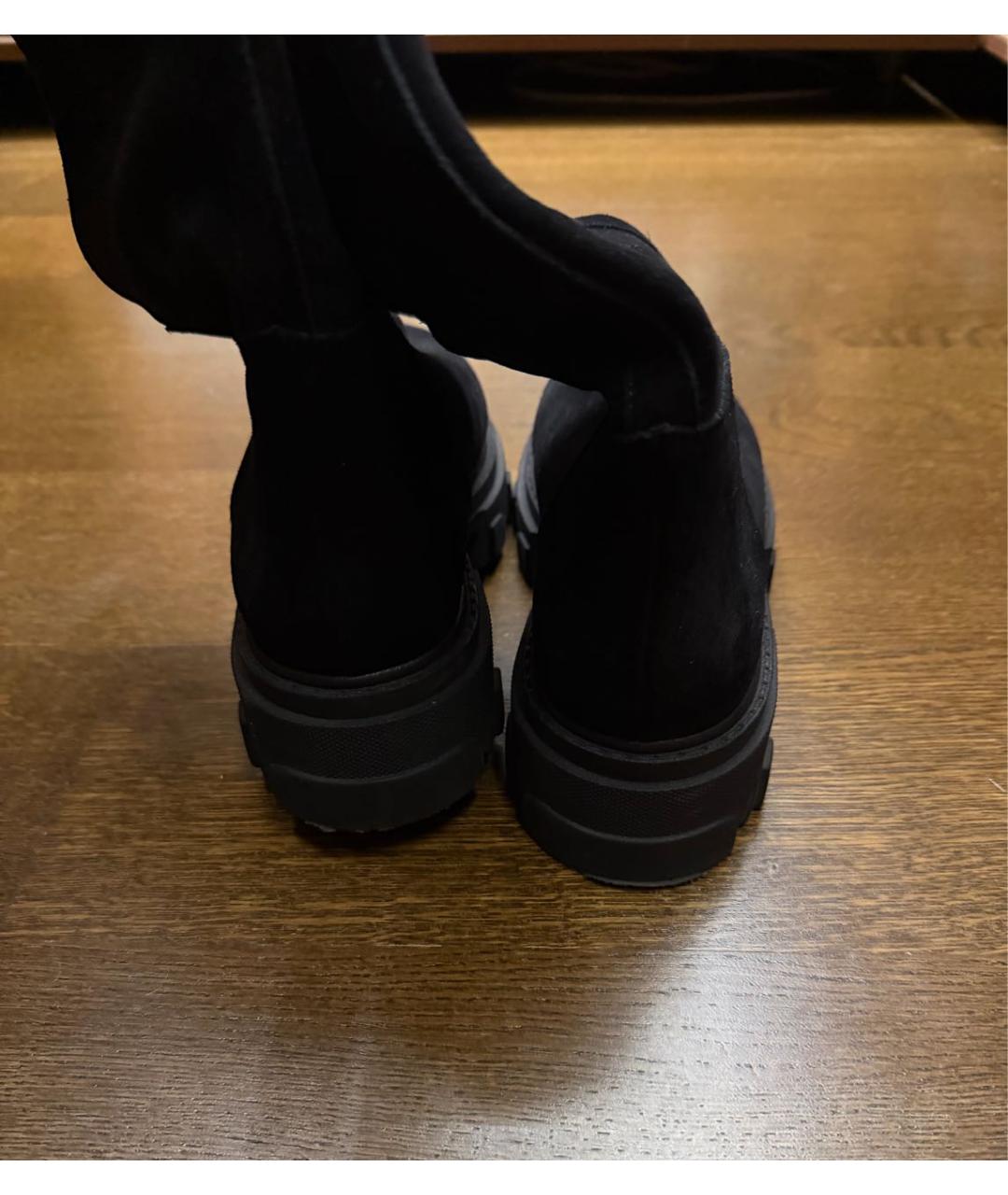 GIABORGHINI Черные замшевые сапоги, фото 4