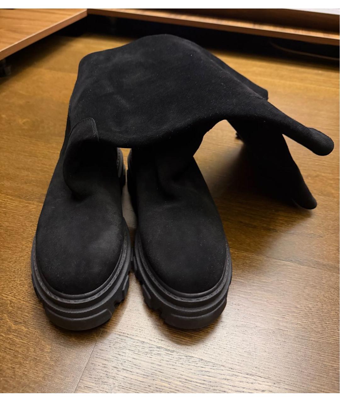 GIABORGHINI Черные замшевые сапоги, фото 2