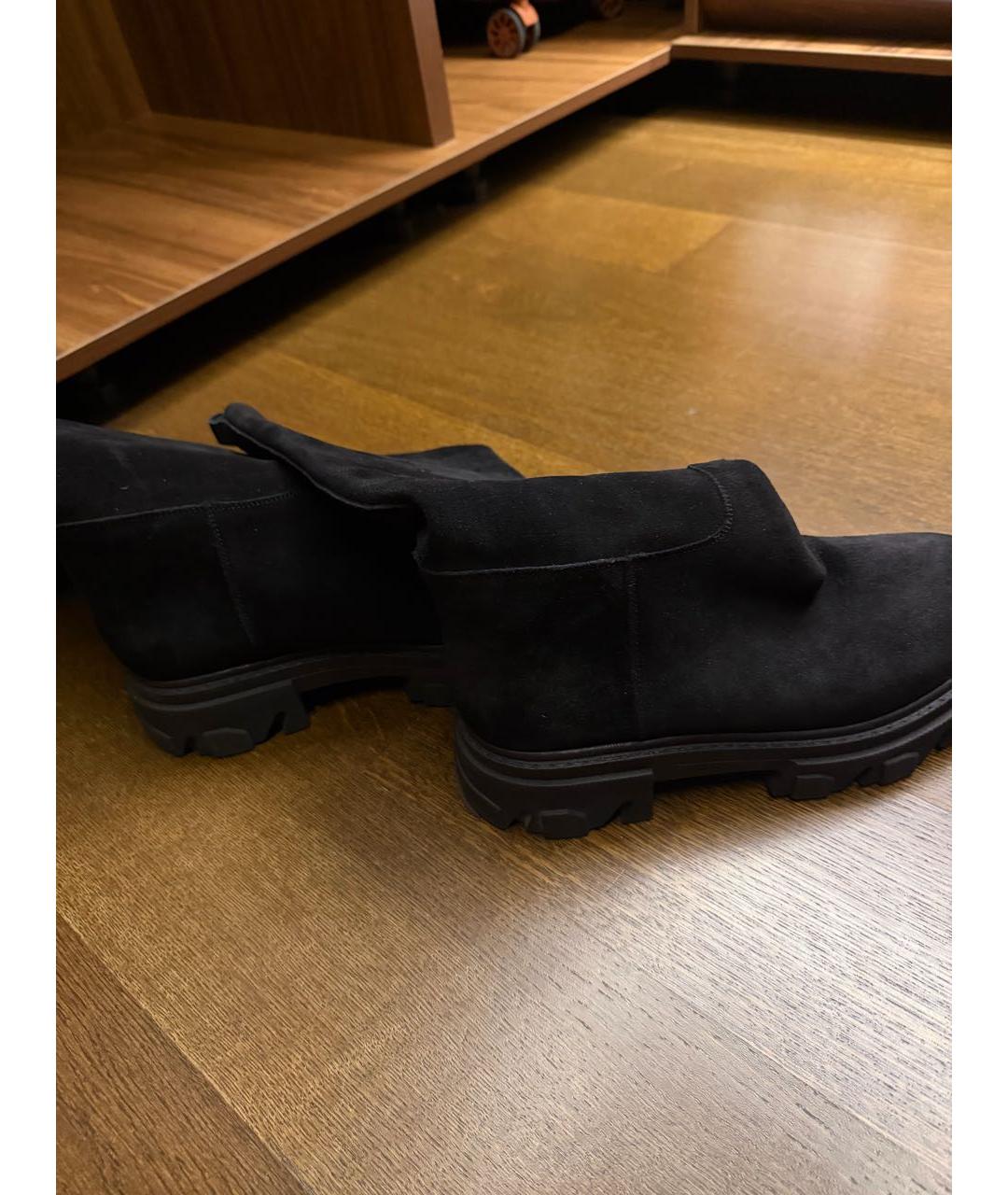 GIABORGHINI Черные замшевые сапоги, фото 3