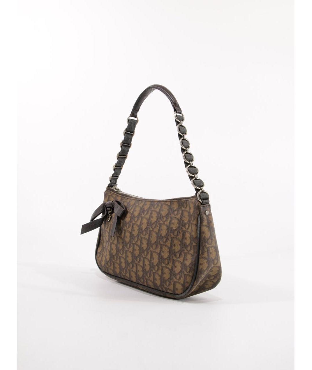 CHRISTIAN DIOR Коричневая сумка с короткими ручками, фото 2