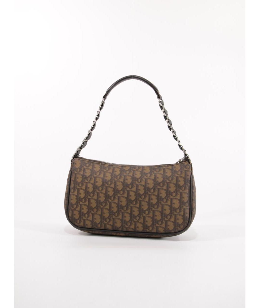 CHRISTIAN DIOR Коричневая сумка с короткими ручками, фото 4