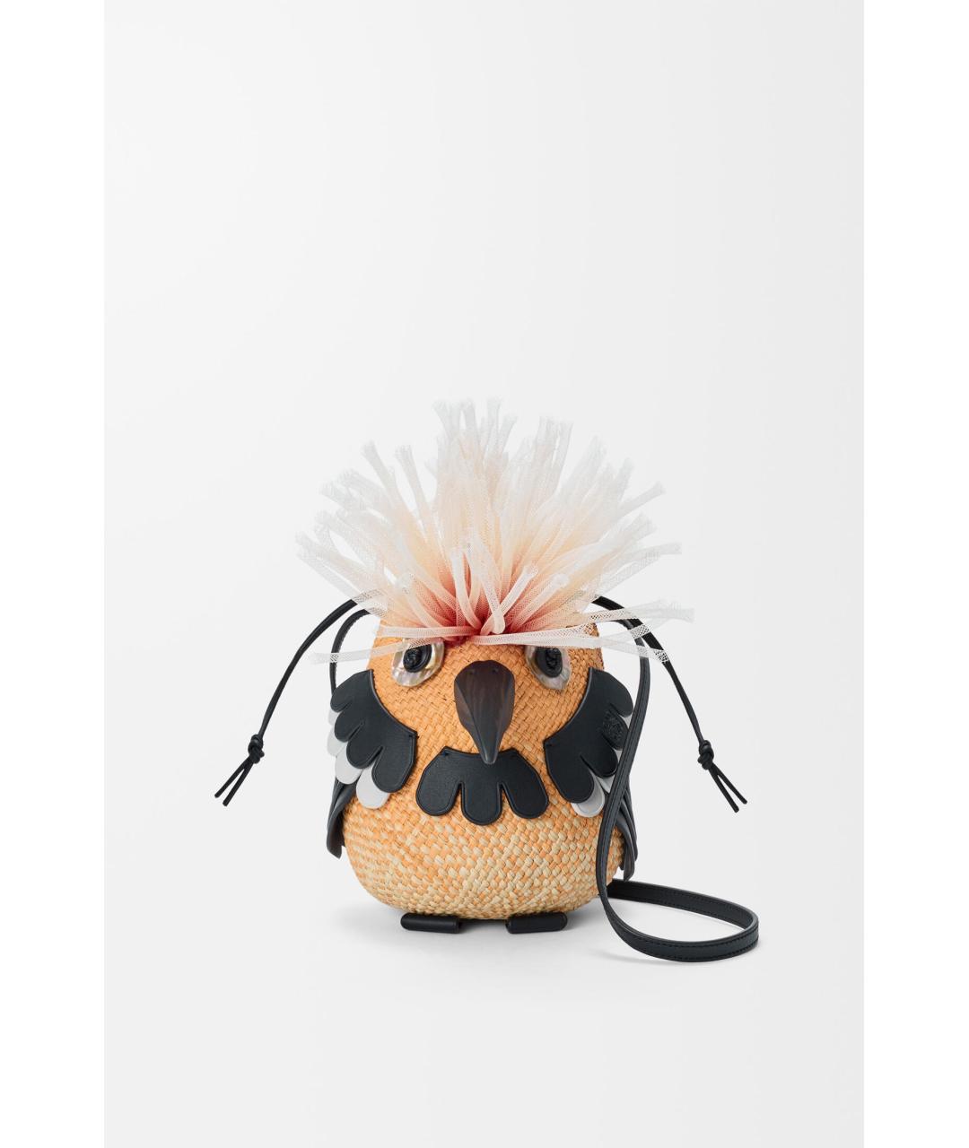 LOEWE Бежевая пелетеная сумка через плечо, фото 3