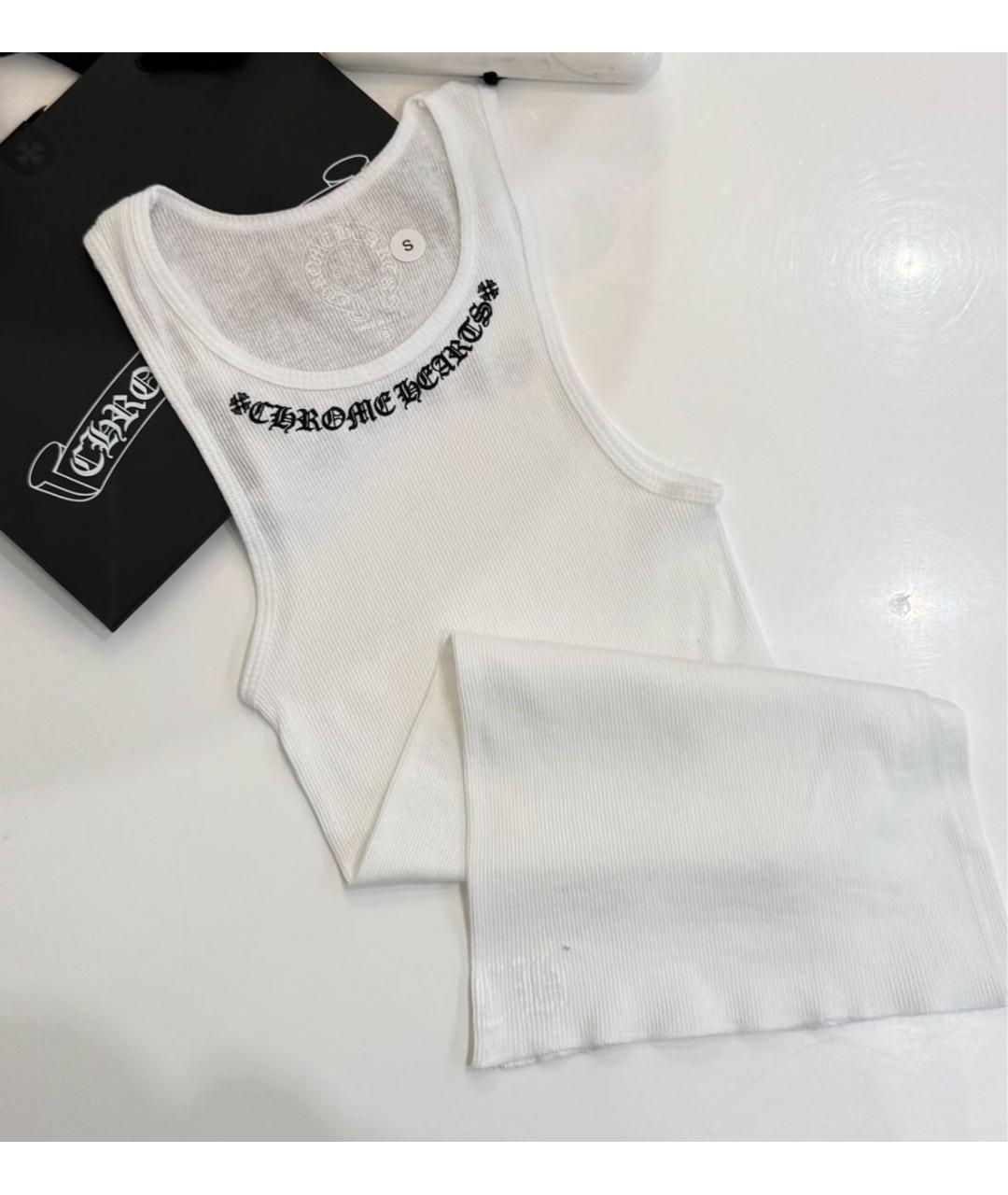 CHROME HEARTS Белая майка, фото 5