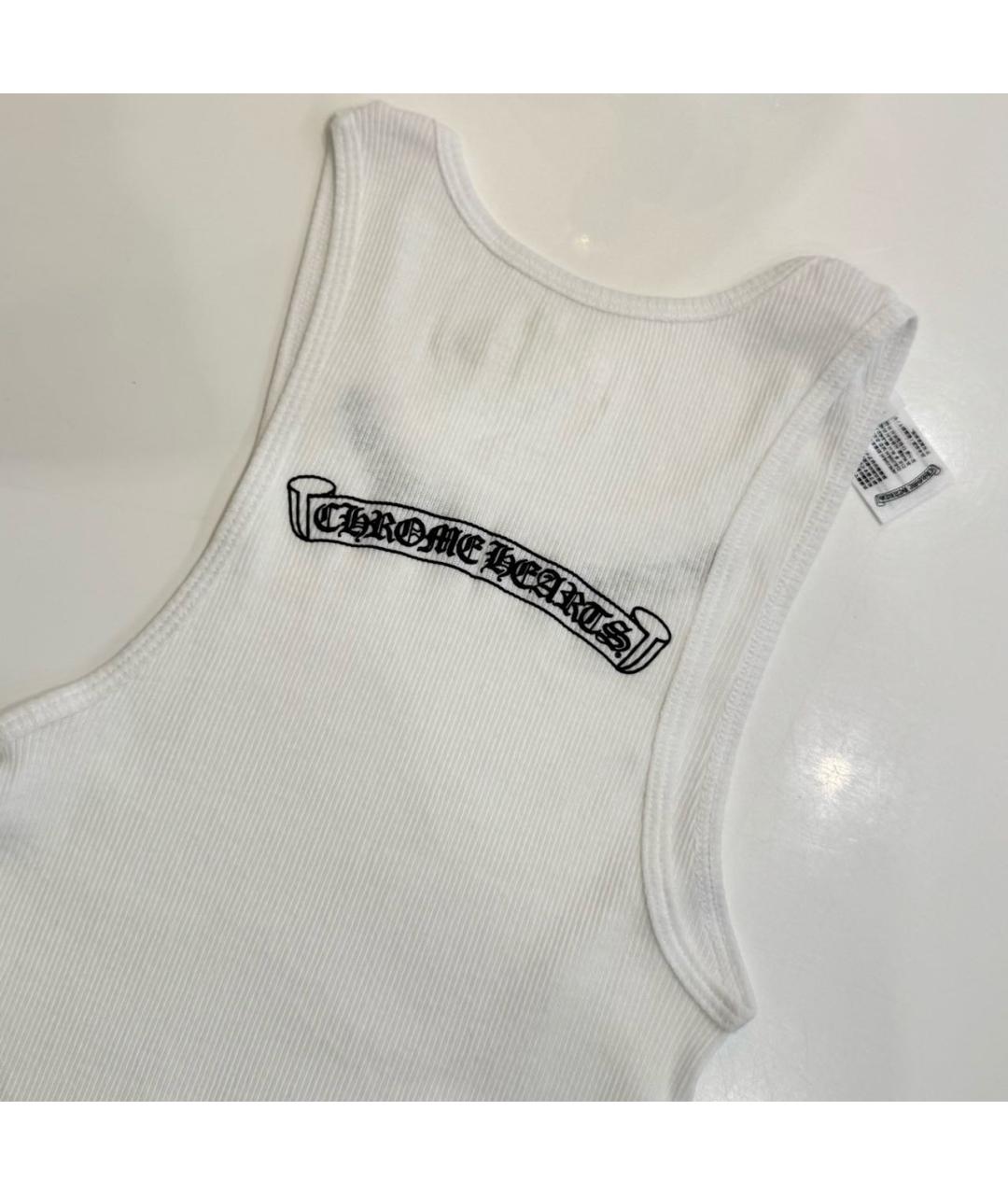 CHROME HEARTS Белая майка, фото 4