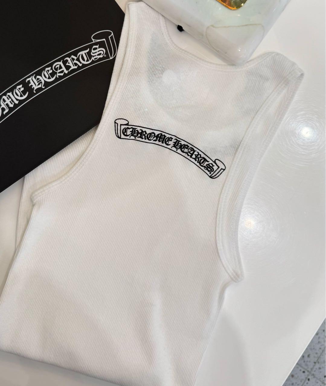 CHROME HEARTS Белая майка, фото 6