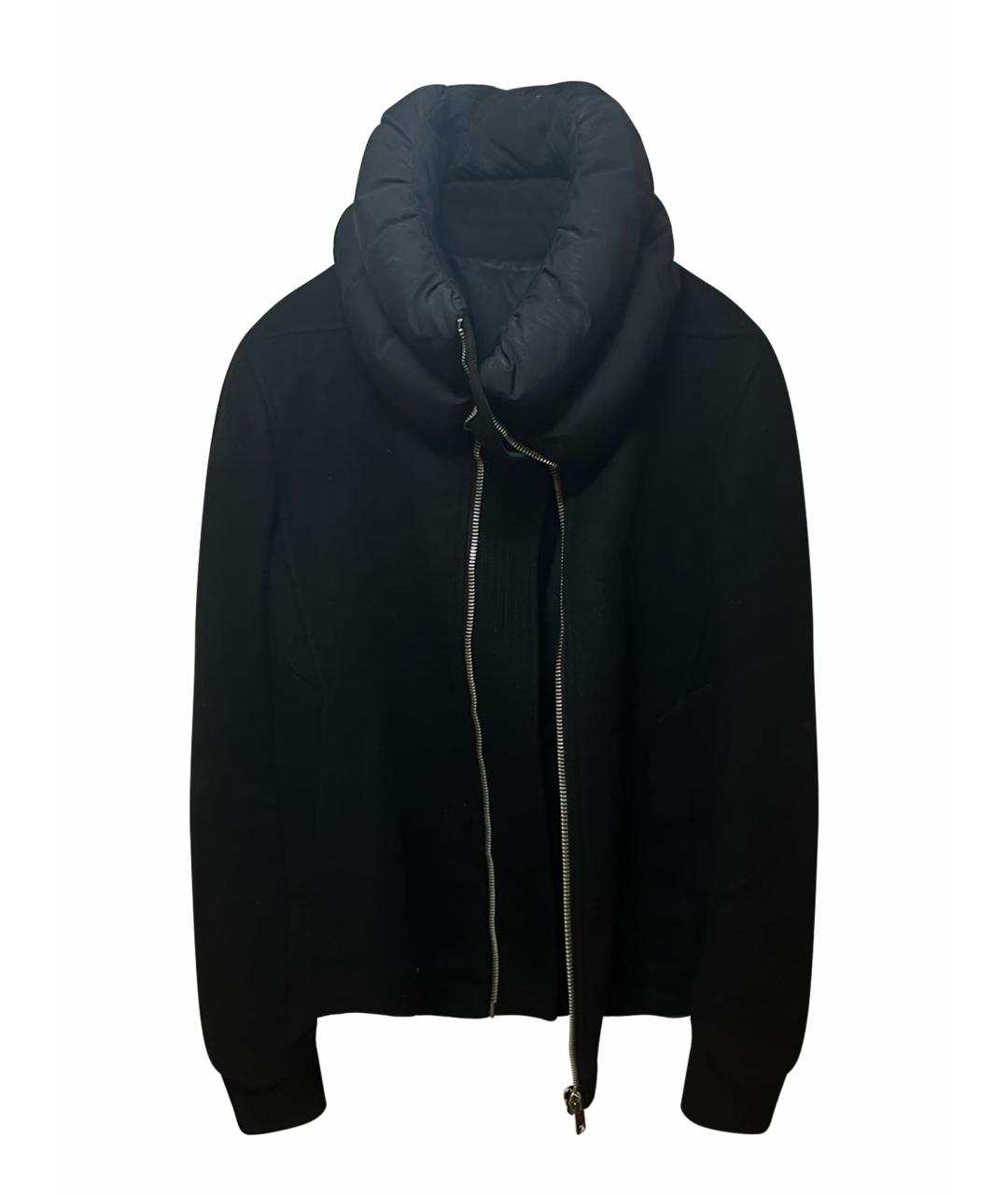 RICK OWENS Черная шерстяная куртка, фото 1