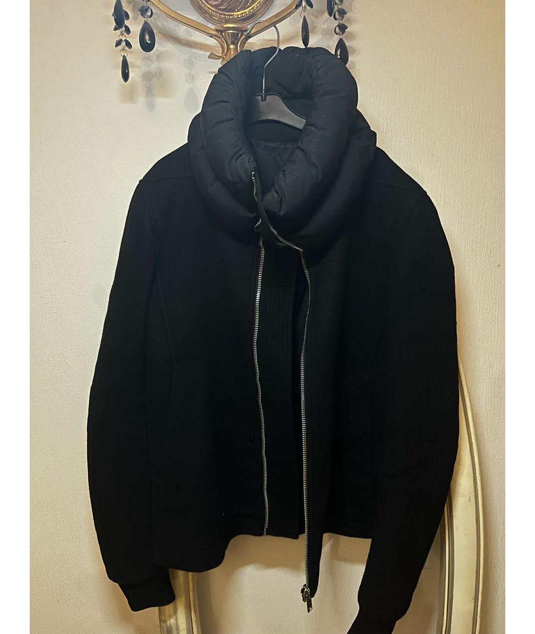 RICK OWENS Черная шерстяная куртка, фото 5