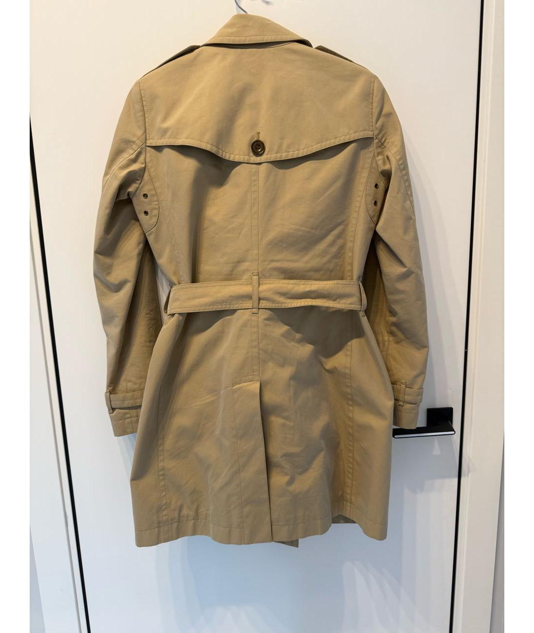 BURBERRY Бежевый хлопковый тренч/плащ, фото 2