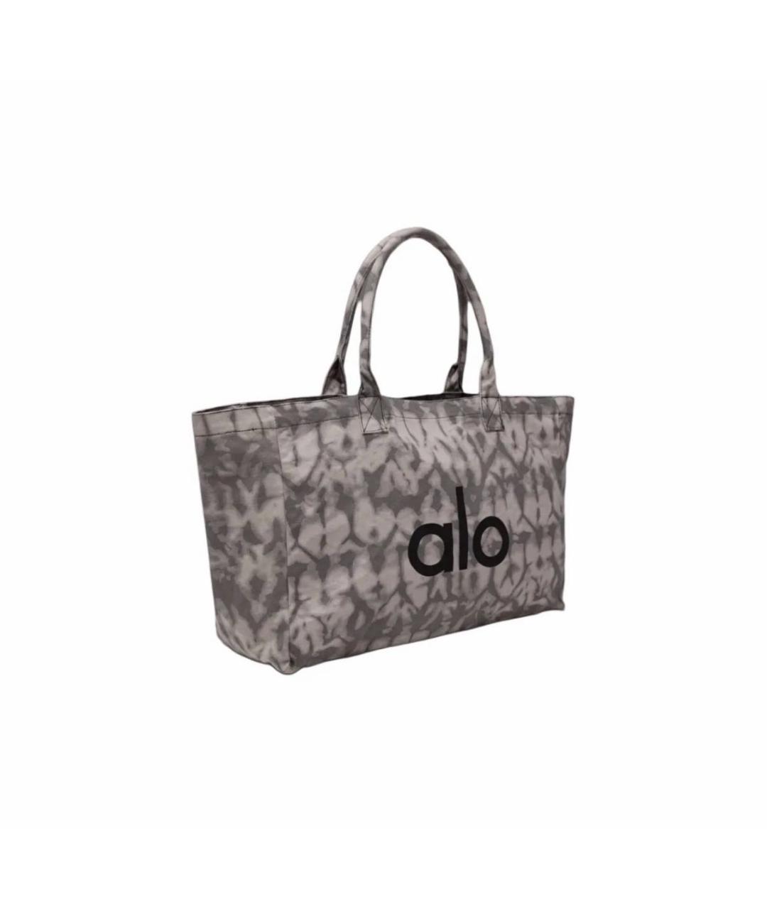 ALO YOGA Серая хлопковая дорожная/спортивная сумка, фото 2