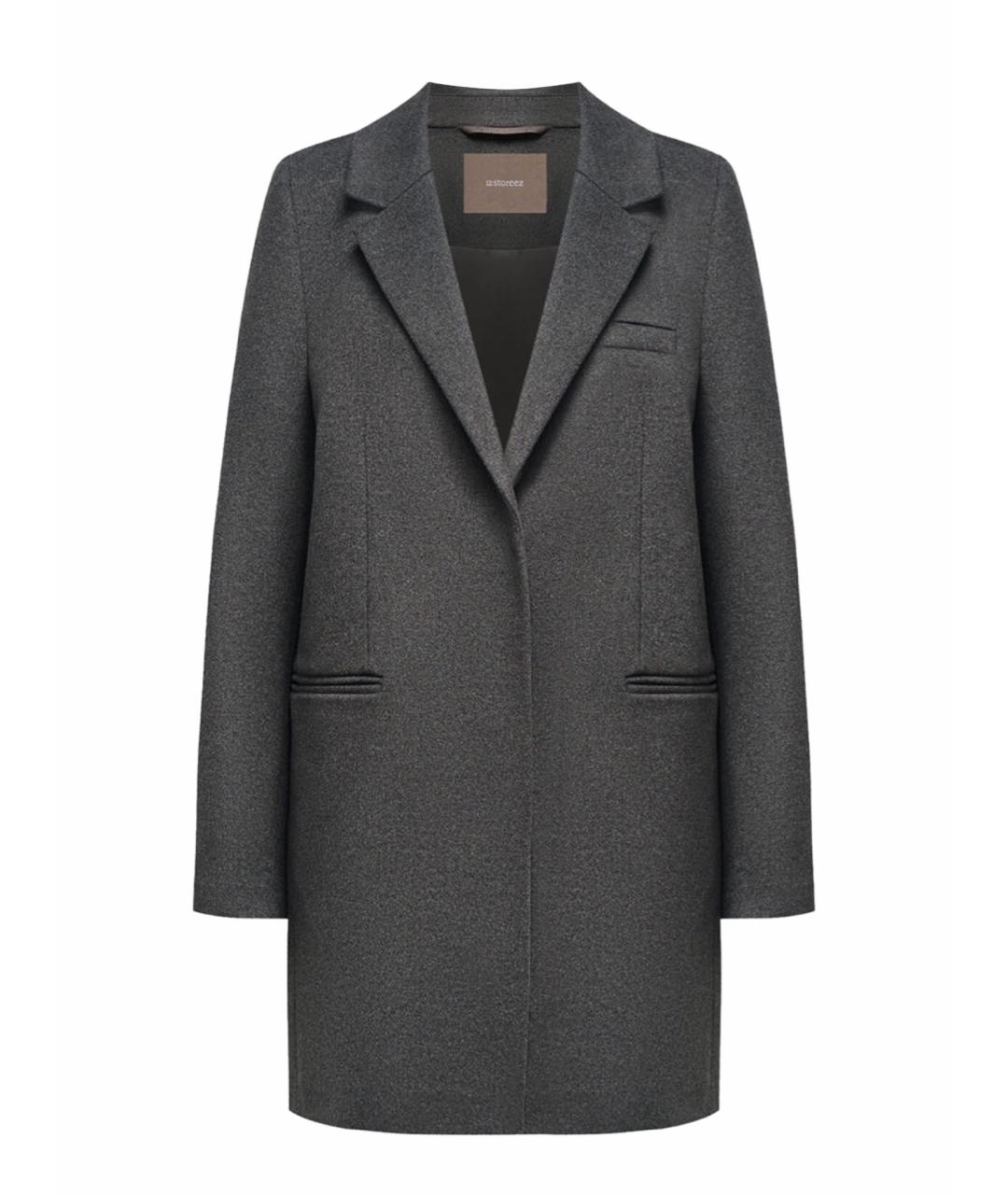 12 STOREEZ Антрацитовый шерстяной жакет/пиджак, фото 1