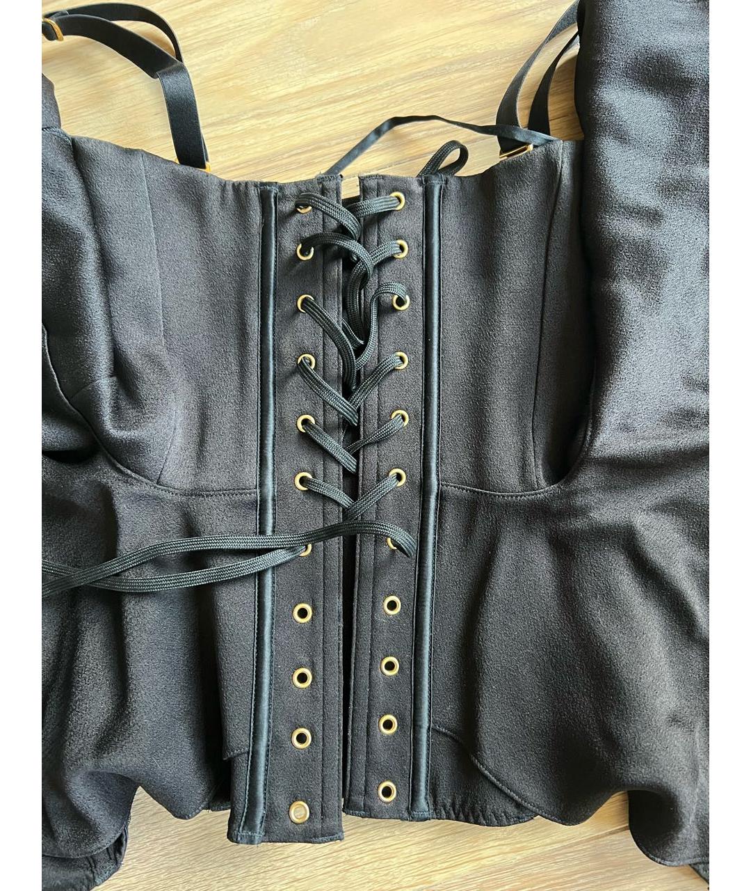 AGENT PROVOCATEUR Черный вискозный корсет, фото 6