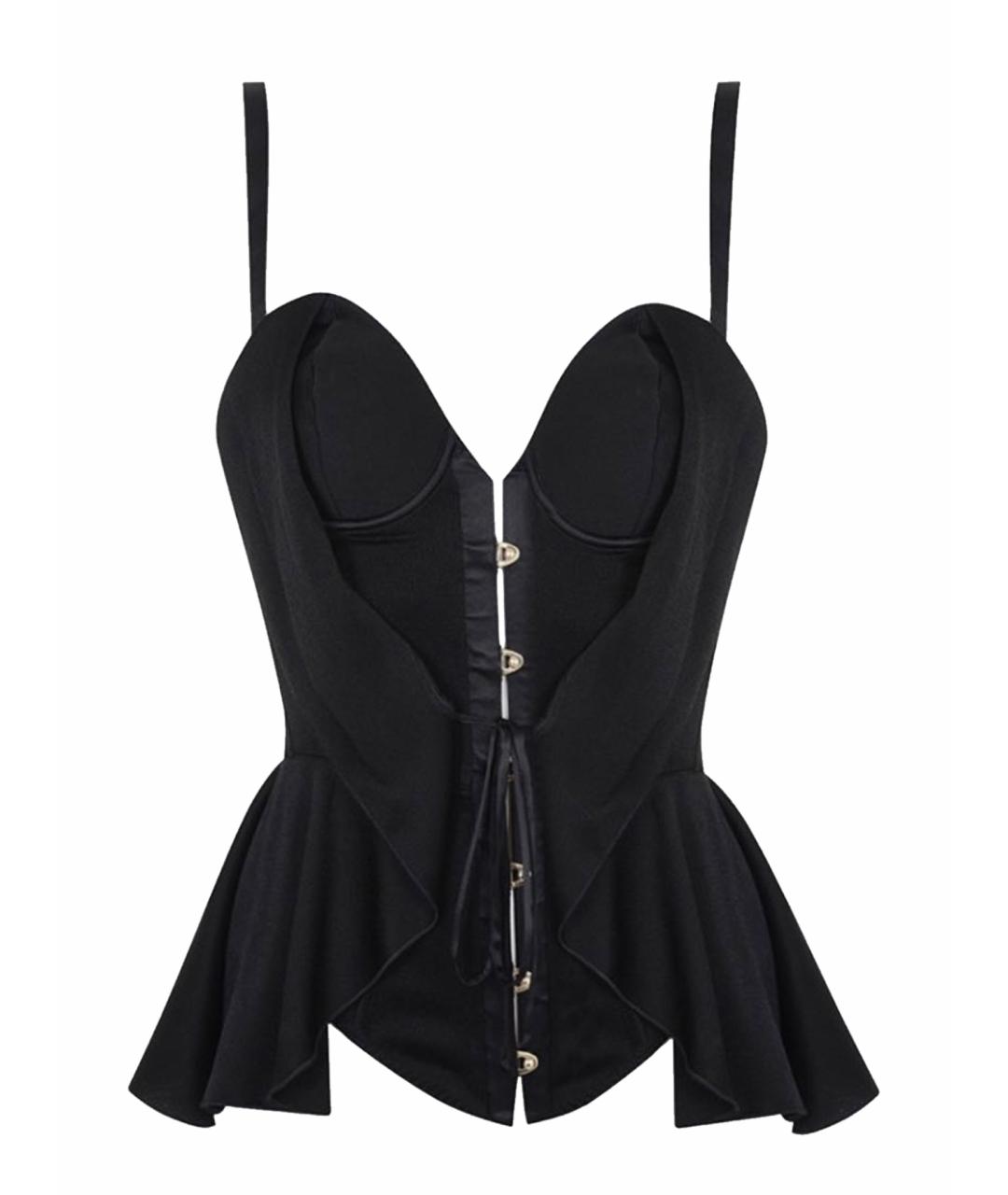 AGENT PROVOCATEUR Черный вискозный корсет, фото 1