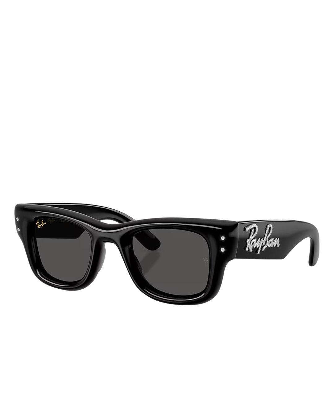 RAY BAN Черные пластиковые солнцезащитные очки, фото 1