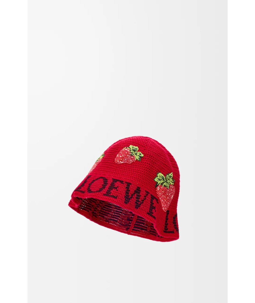LOEWE Красная хлопковая панама, фото 2