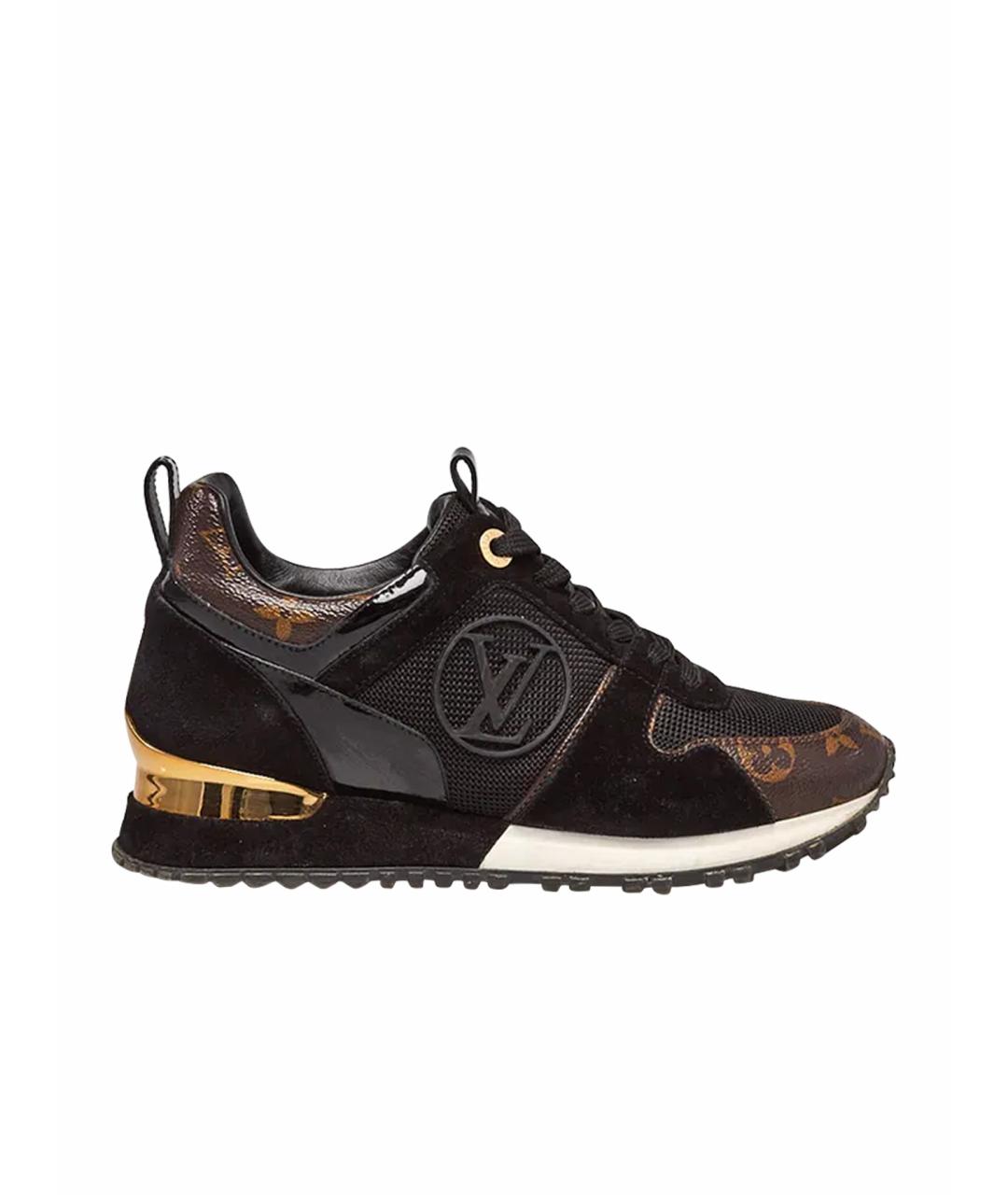 LOUIS VUITTON Черные замшевые брогги и оксфорды, фото 1