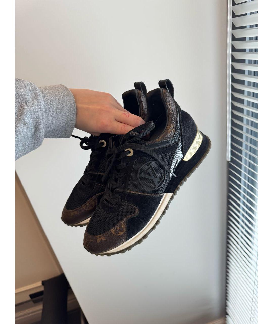 LOUIS VUITTON Черные замшевые брогги и оксфорды, фото 2