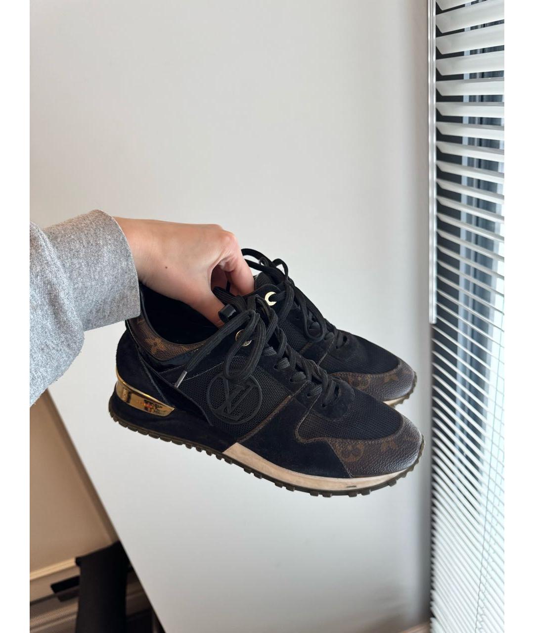 LOUIS VUITTON Черные замшевые брогги и оксфорды, фото 3