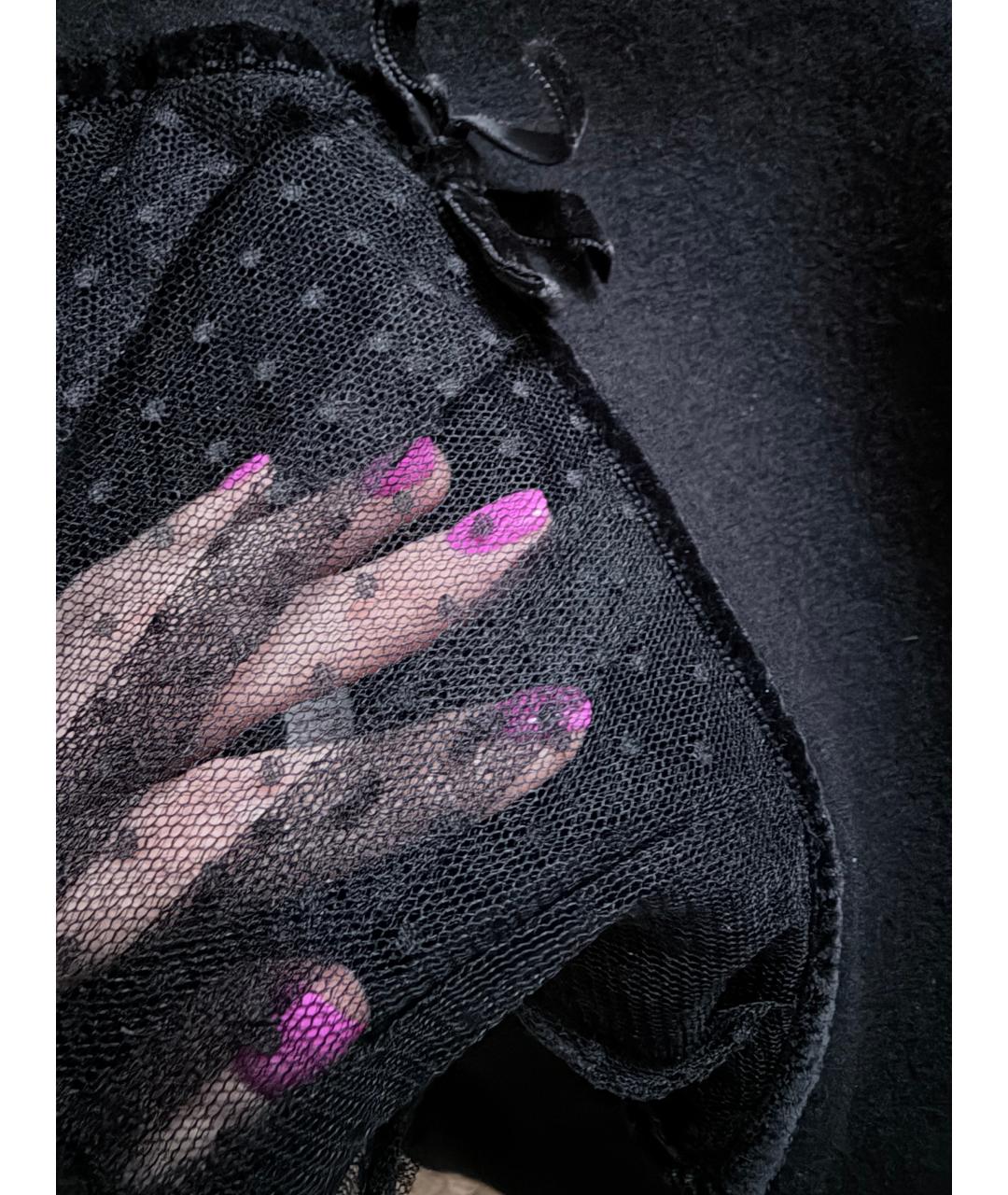 RED VALENTINO Черное шерстяное коктейльное платье, фото 2