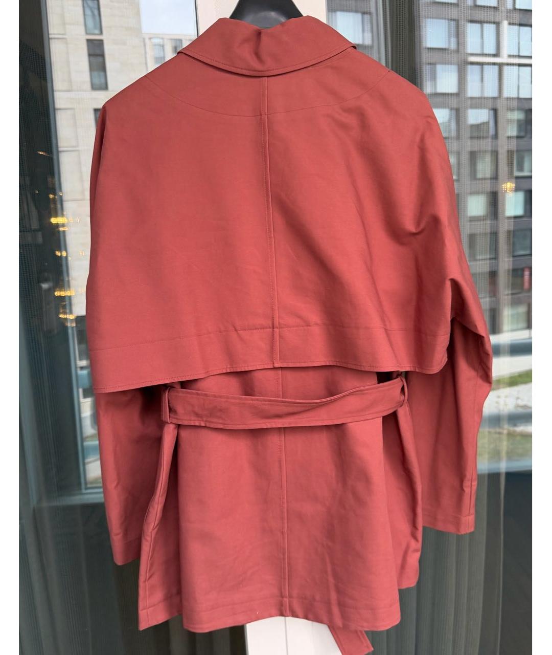 12 STOREEZ Бордовый хлопковый тренч/плащ, фото 2