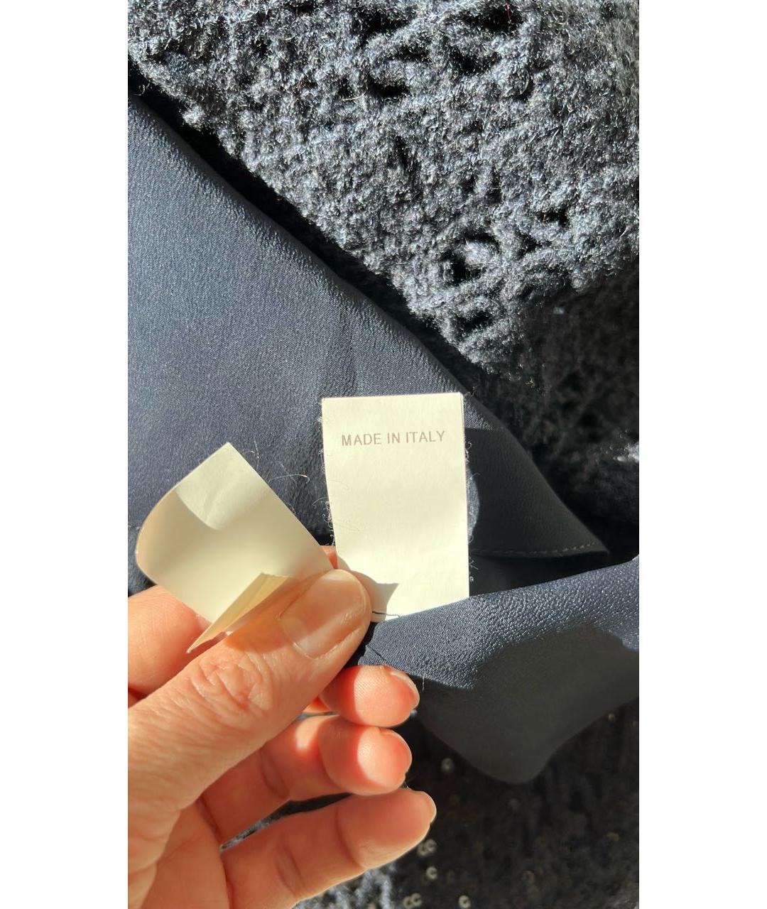BRUNELLO CUCINELLI Антрацитовое кашемировое повседневное платье, фото 7