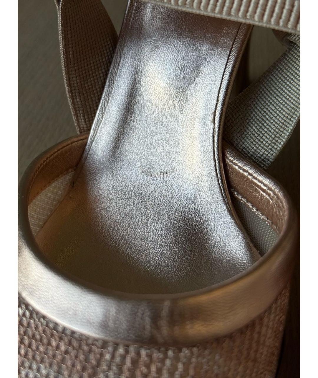 FENDI Коралловые текстильные туфли, фото 7