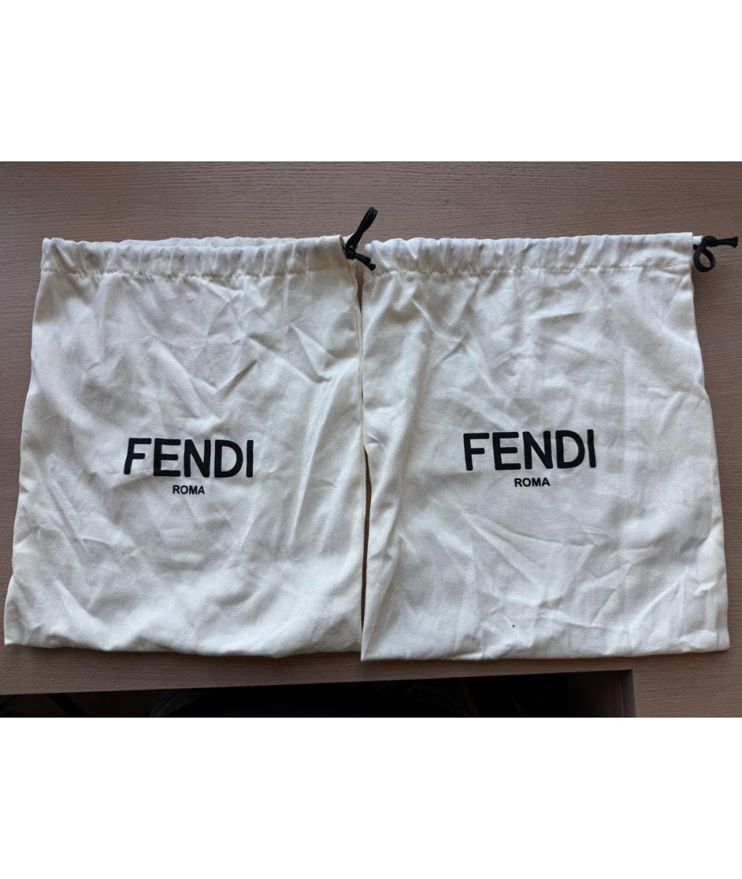 FENDI Коралловые текстильные туфли, фото 5