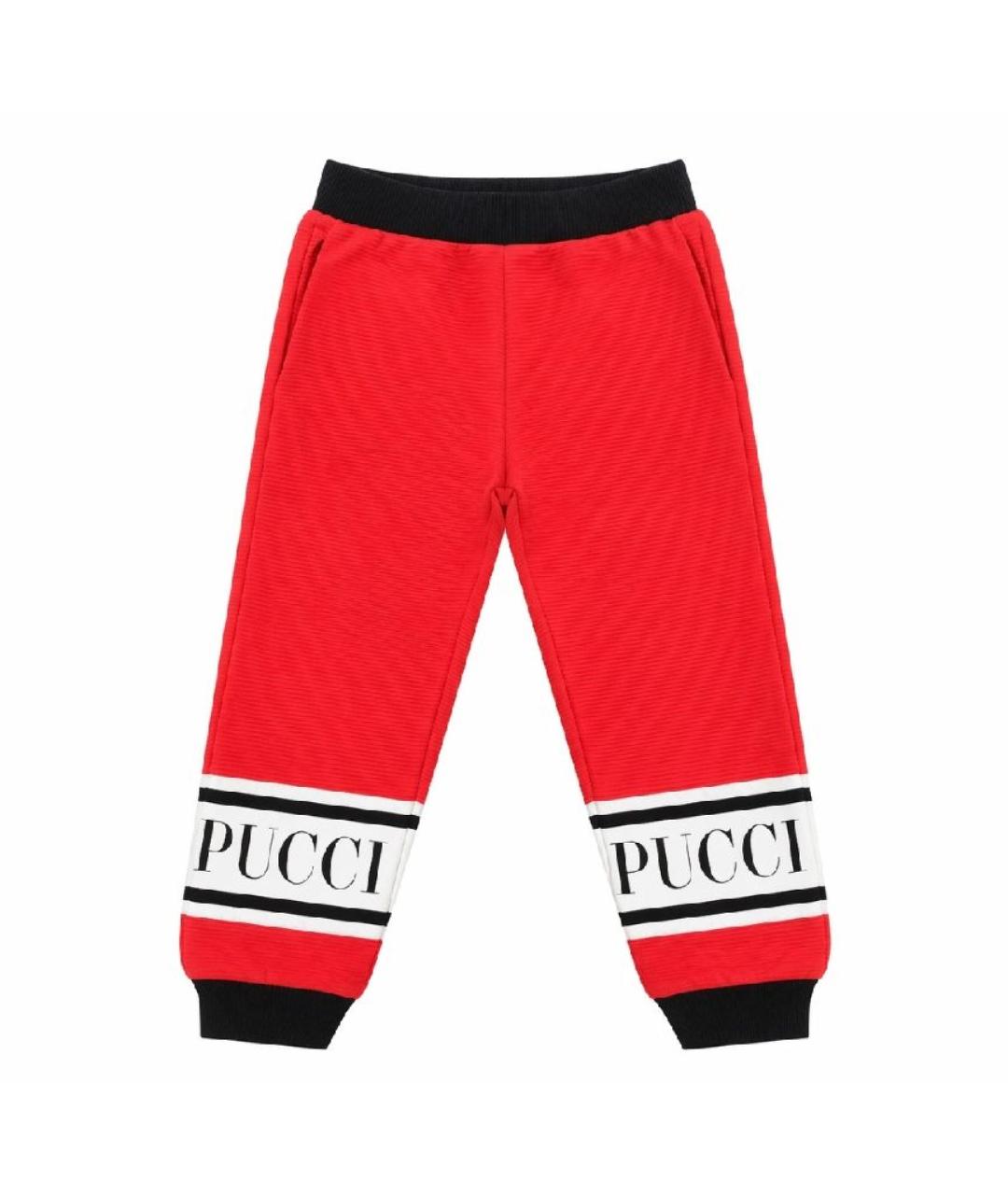 EMILIO PUCCI Красные полиэстеровые брюки и шорты, фото 4