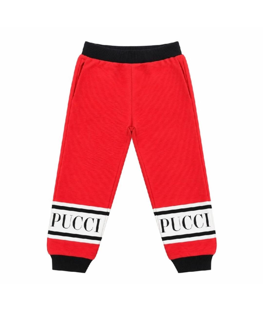 EMILIO PUCCI Красные полиэстеровые брюки и шорты, фото 2