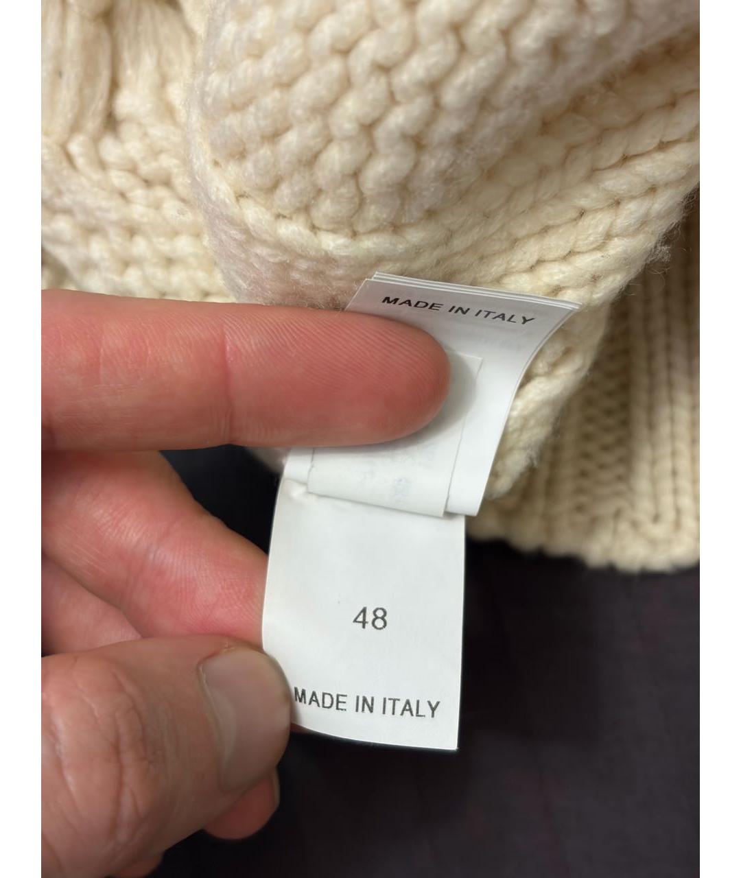 BRUNELLO CUCINELLI Бежевый кашемировый джемпер / свитер, фото 5
