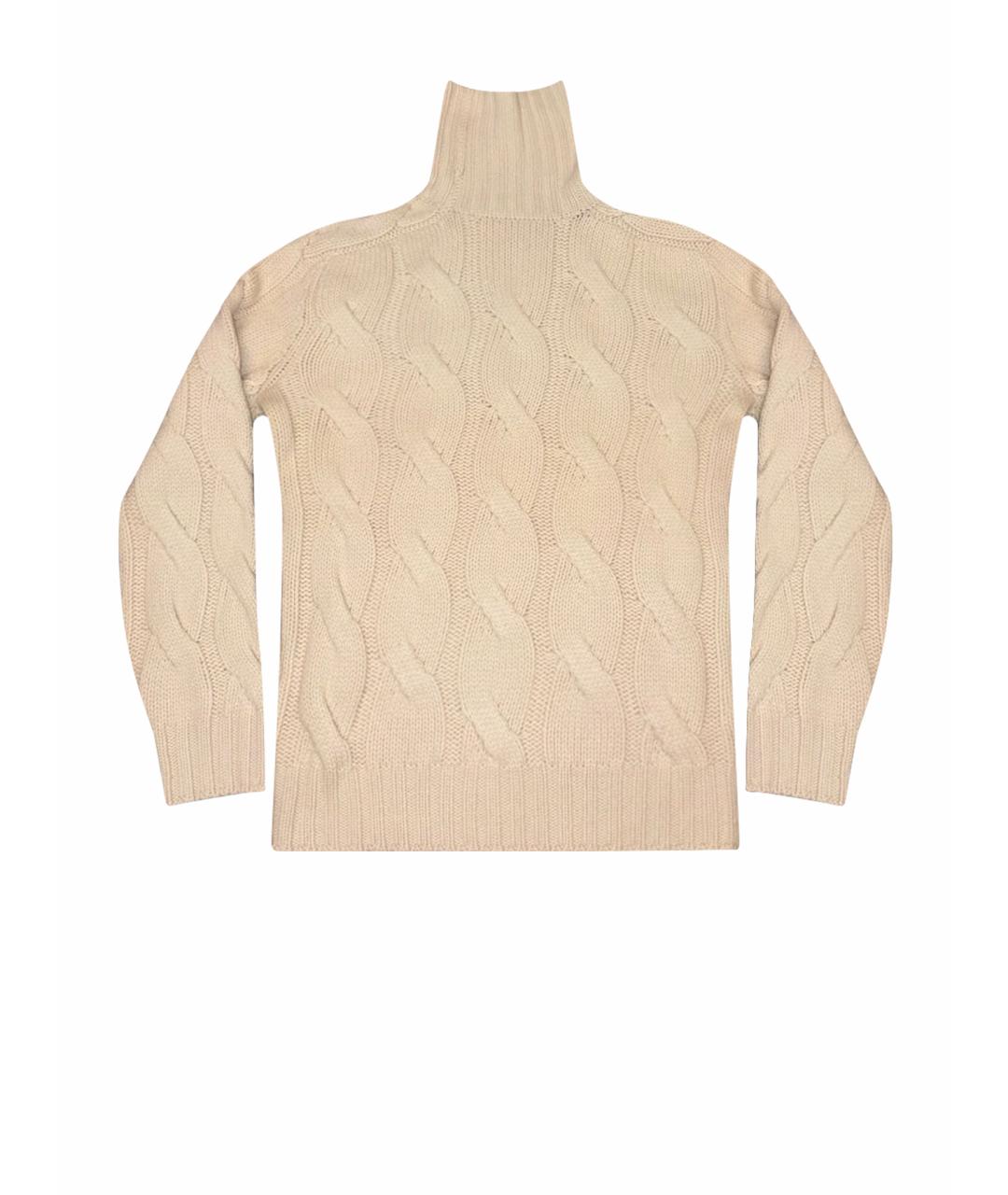 BRUNELLO CUCINELLI Бежевый кашемировый джемпер / свитер, фото 1
