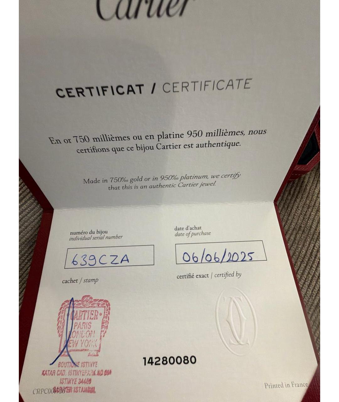 CARTIER Золотое колье из розового золота, фото 3