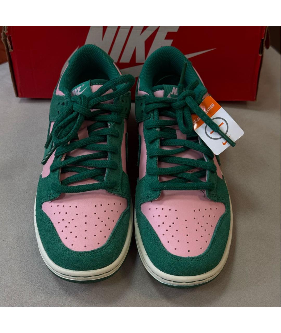 NIKE Зеленые замшевые кеды, фото 2