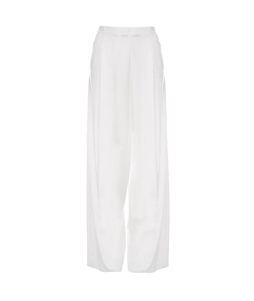 LIVIANA CONTI Белые полиэстеровые брюки широкие, фото 9