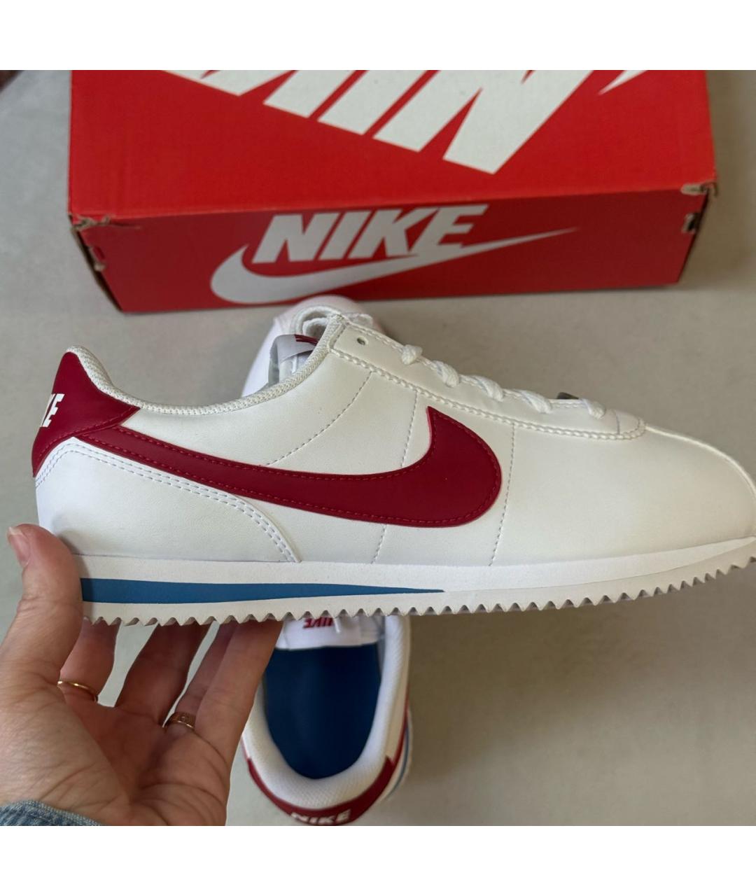 NIKE Белые кожаные кеды, фото 5