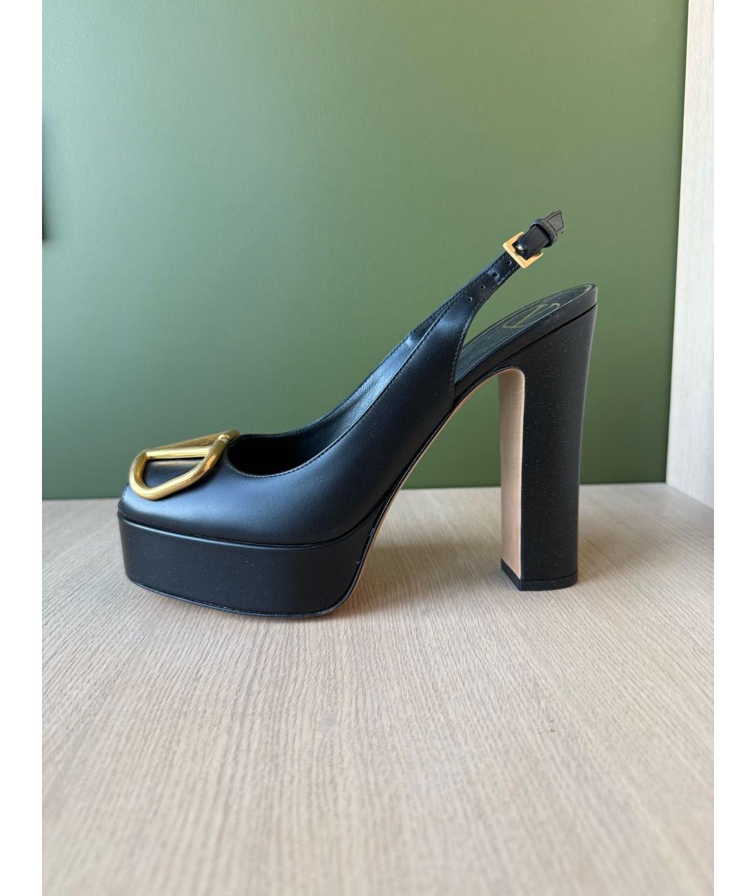 VALENTINO Черные туфли из искусственной кожи, фото 6