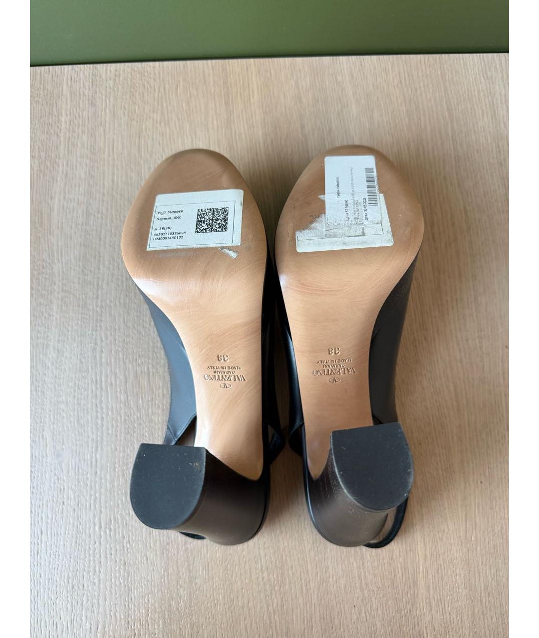 VALENTINO Черные туфли из искусственной кожи, фото 5