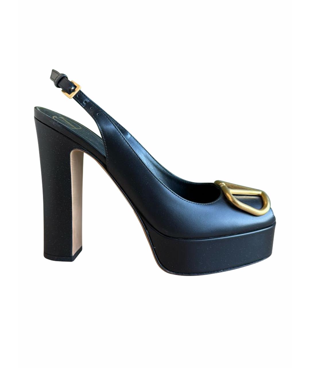 VALENTINO Черные туфли из искусственной кожи, фото 1