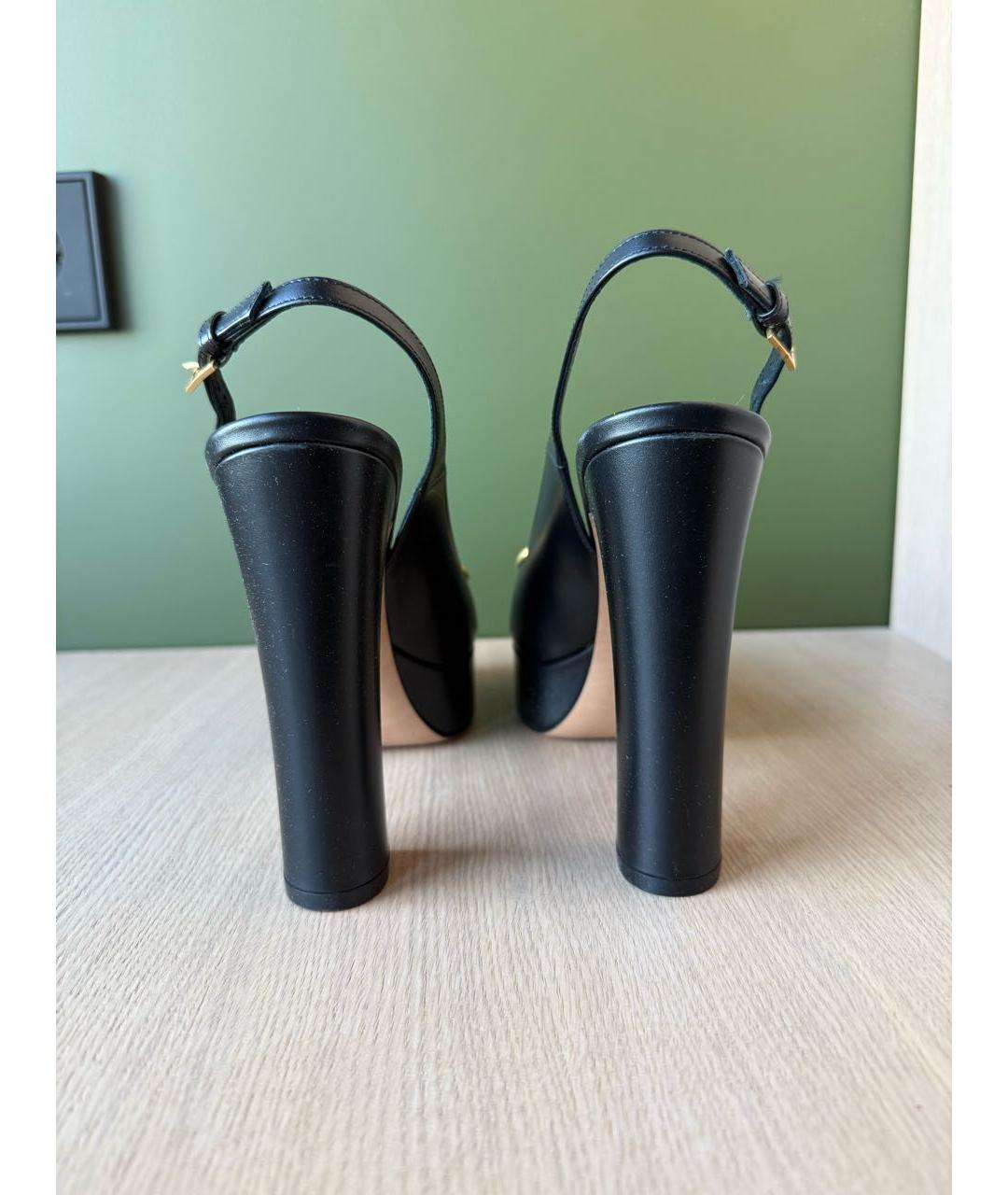 VALENTINO Черные туфли из искусственной кожи, фото 4