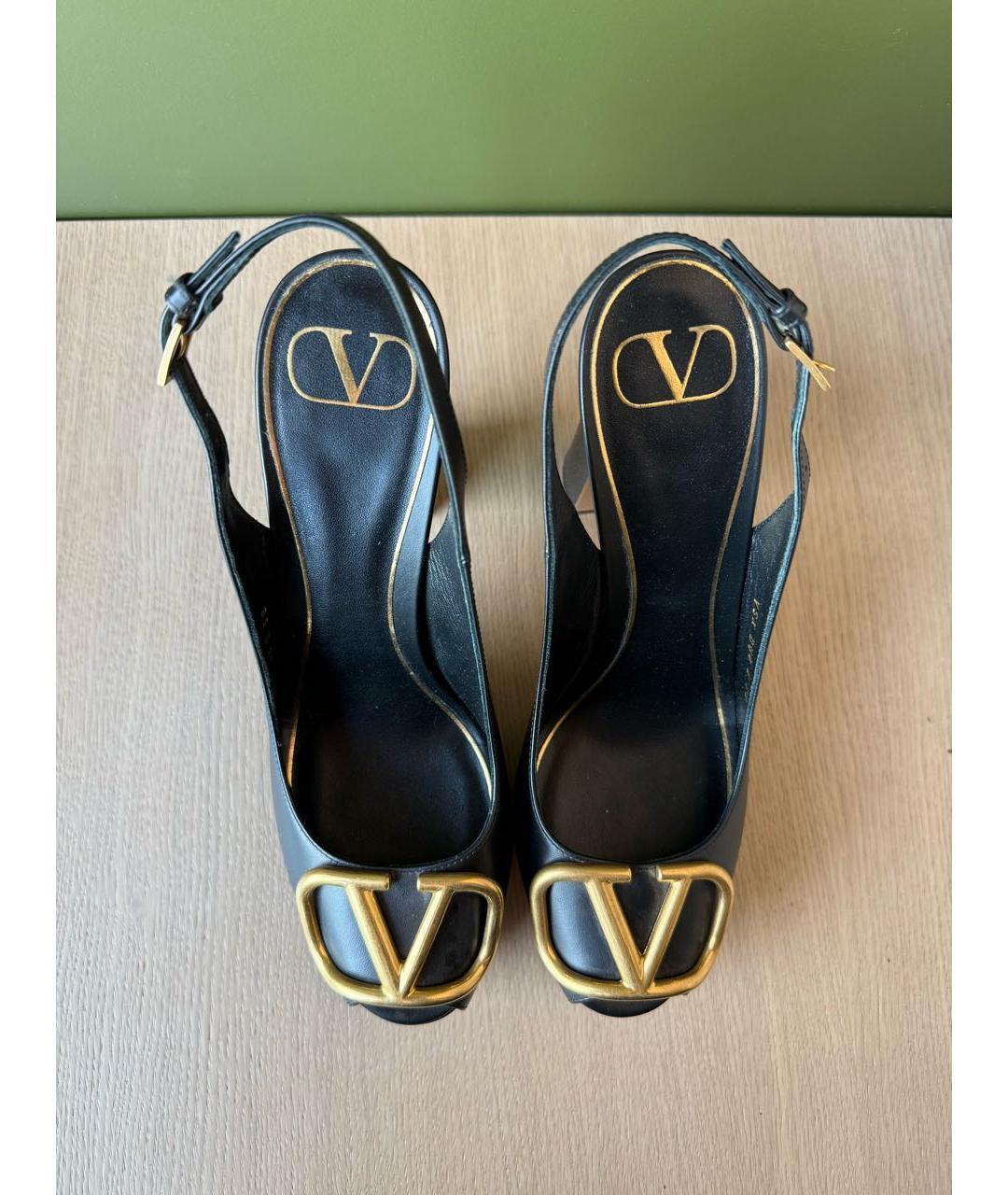 VALENTINO Черные туфли из искусственной кожи, фото 3