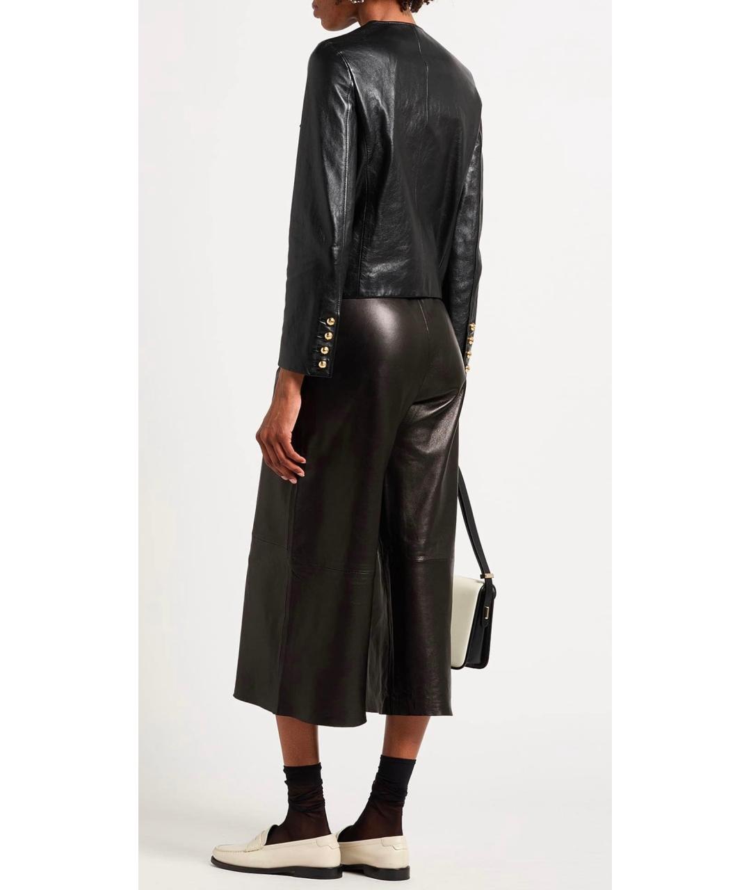 CELINE Черная кожаная куртка, фото 3